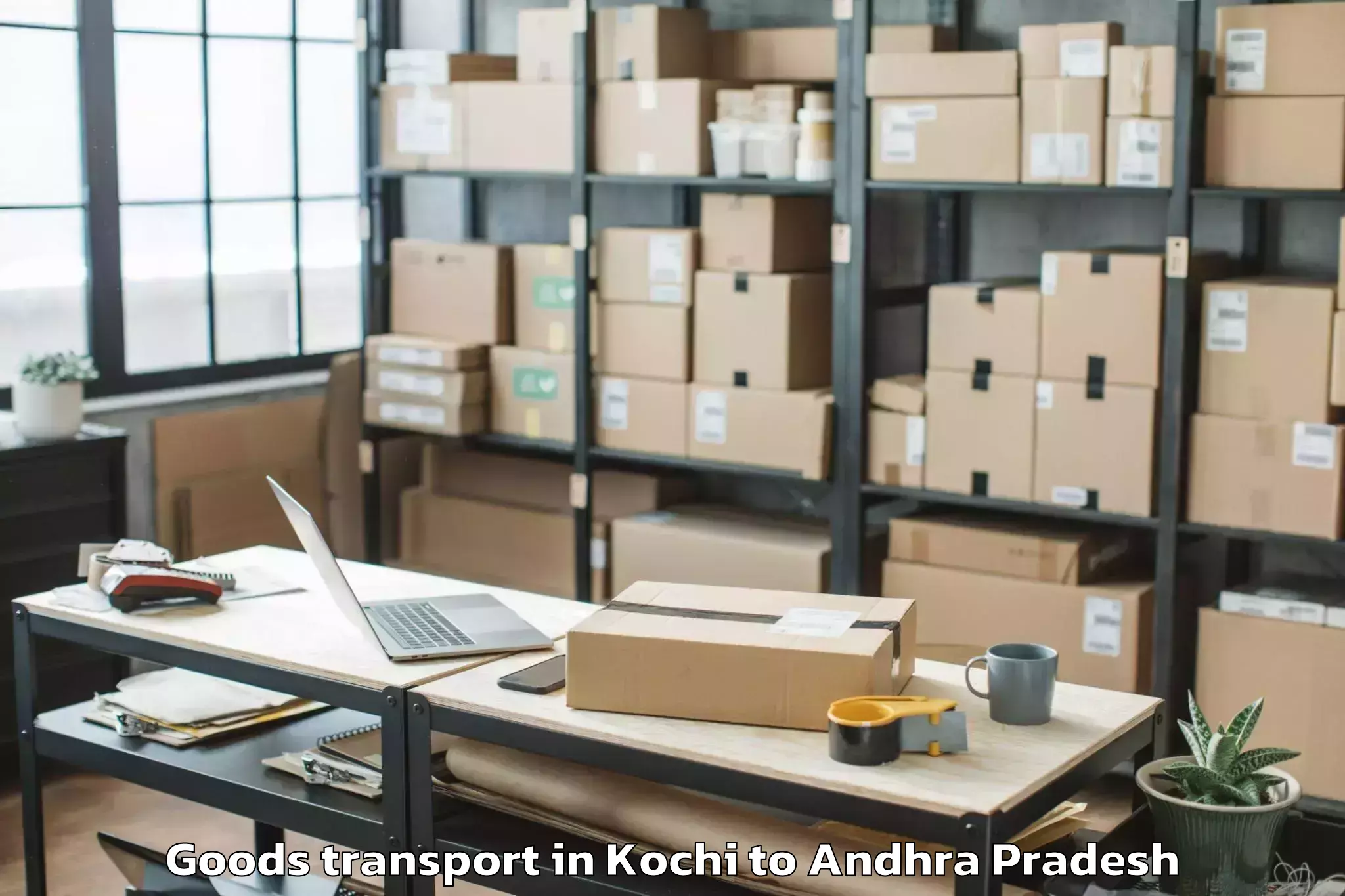 Easy Kochi to Vatticherukuru Goods Transport Booking